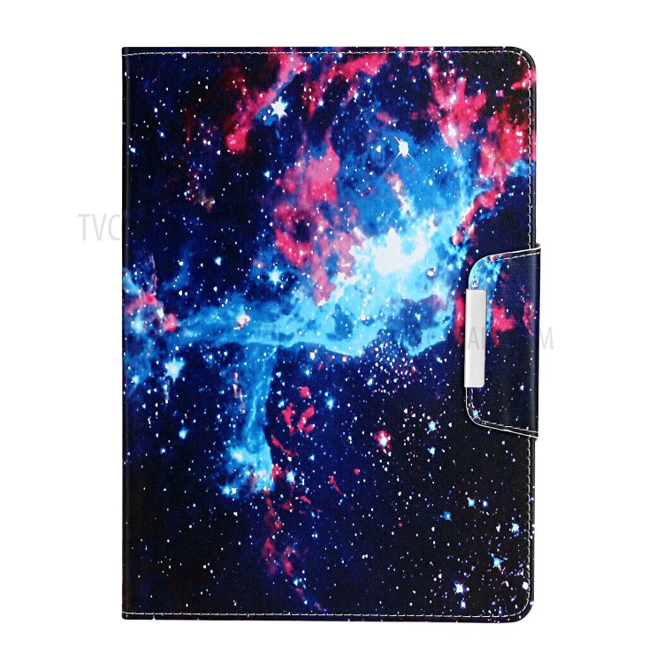 Pattern Printing Leather Wallet Stand Case for iPad mini (2019) 7.9 inch/4/3/2/1 - Cosmic Sky-2