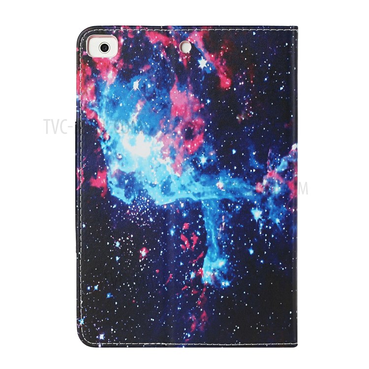 Pattern Printing Leather Wallet Stand Case for iPad mini (2019) 7.9 inch/4/3/2/1 - Cosmic Sky-3
