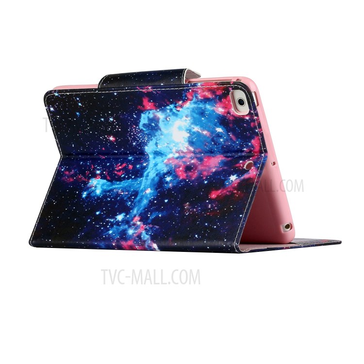 Pattern Printing Leather Wallet Stand Case for iPad mini (2019) 7.9 inch/4/3/2/1 - Cosmic Sky-4