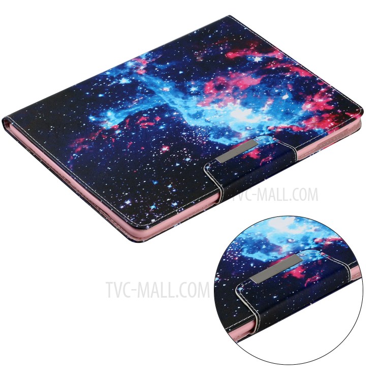 Pattern Printing Leather Wallet Stand Case for iPad mini (2019) 7.9 inch/4/3/2/1 - Cosmic Sky-5