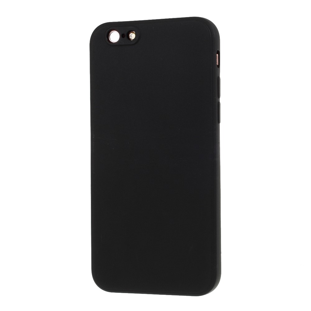 Cassa Del Telefono Morbido Silicone Pelle Opaca Per IPhone 6 / 6S 4,7 Pollici - Nero-2