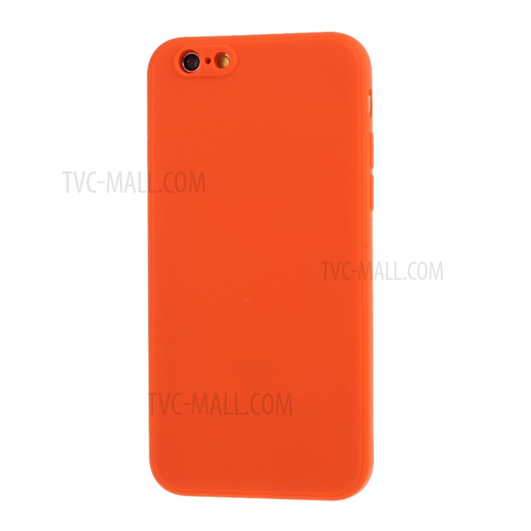 Matte Skin Soft Silicone Phone Case for iPhone 6/6s 4.7-inch - Orange-2