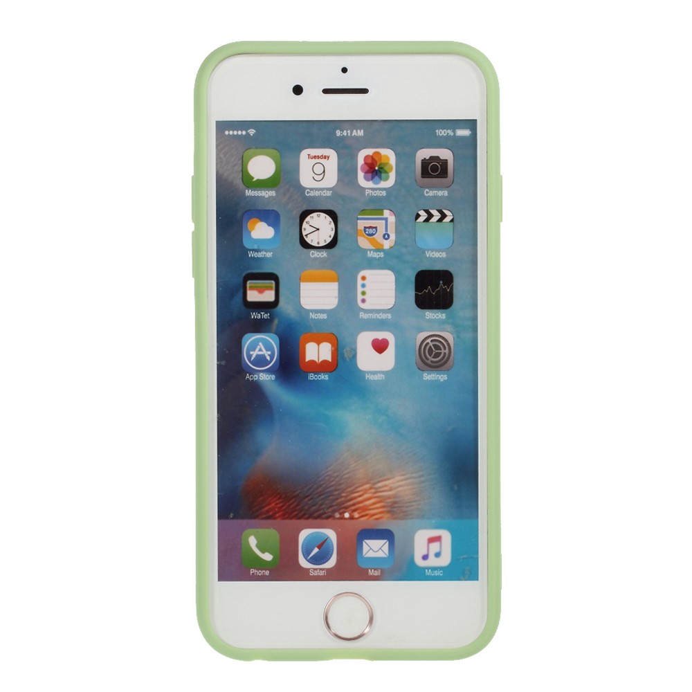 Matte Skin Soft Silicone Phone Case for iPhone 6/6s 4.7-inch - Light Green-3