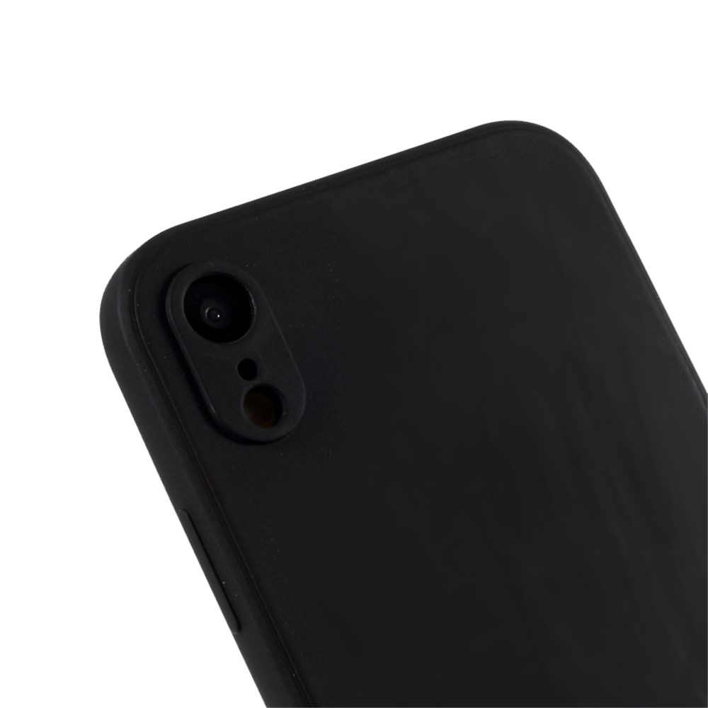 Custodia Per Cellulare in Silicone Morbido Per la Pelle Opaca Per Iphone XR 6,1 Pollici - Nero