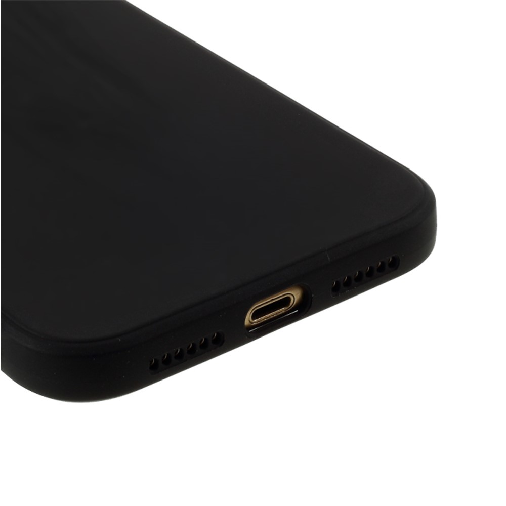 Custodia Per Cellulare in Silicone Morbido Per la Pelle Opaca Per Iphone XR 6,1 Pollici - Nero