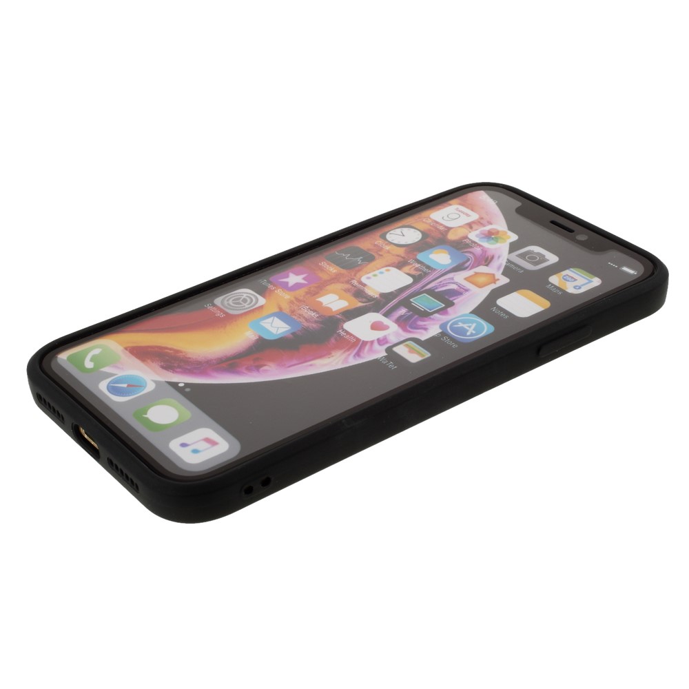 Custodia Per Cellulare in Silicone Morbido Per la Pelle Opaca Per Iphone XR 6,1 Pollici - Nero