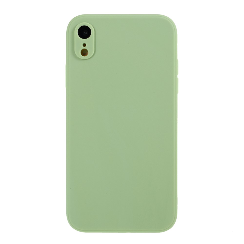 Matte Skin Soft Silicone Cell Phone Case for iPhone XR 6.1 inch - Light Green