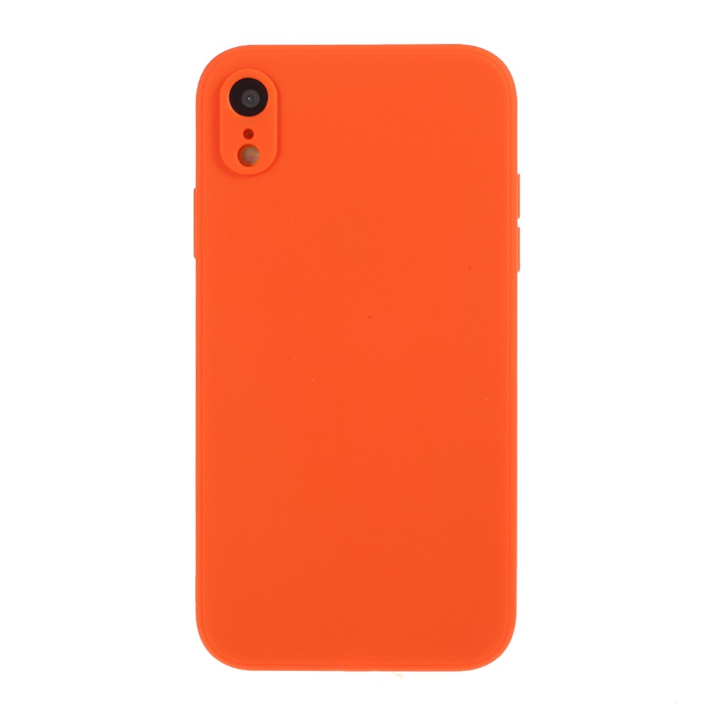 Matte Skin Soft Silicone Cell Phone Case for iPhone XR 6.1 inch - Orange