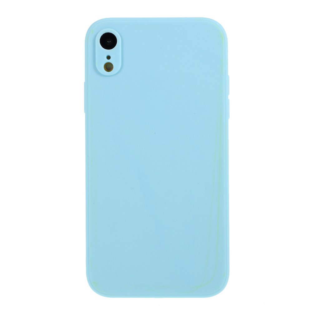 Matte Skin Soft Silicone Cell Phone Case for iPhone XR 6.1 inch - Baby Blue