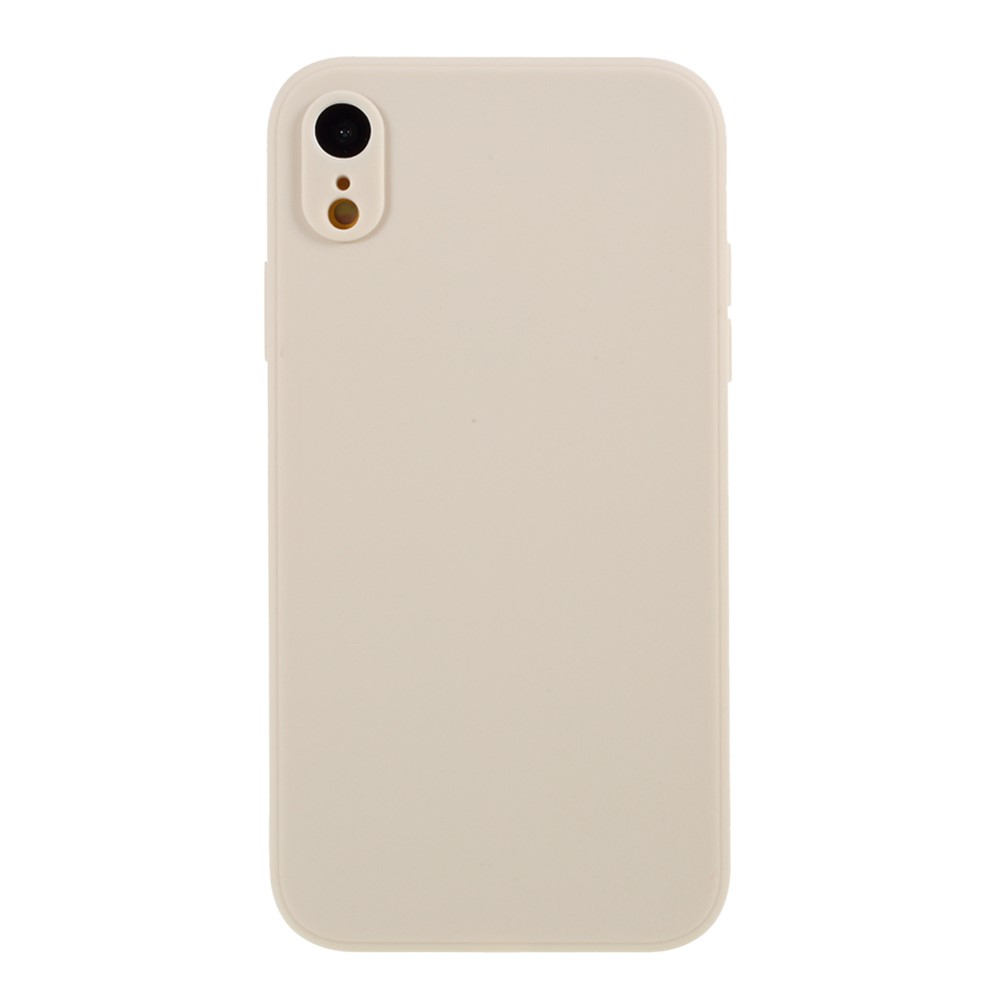Matte Skin Soft Silicone Cell Phone Case for iPhone XR 6.1 inch - Beige-1