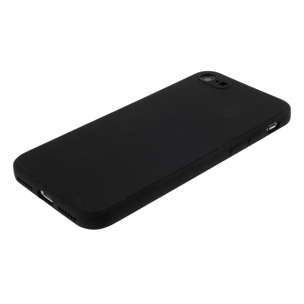 Pur Cas De Téléphone De Silicone Souple Mat De Couleur Pour Iphone 7/8 / Se (2ème Génération) - Noir-4