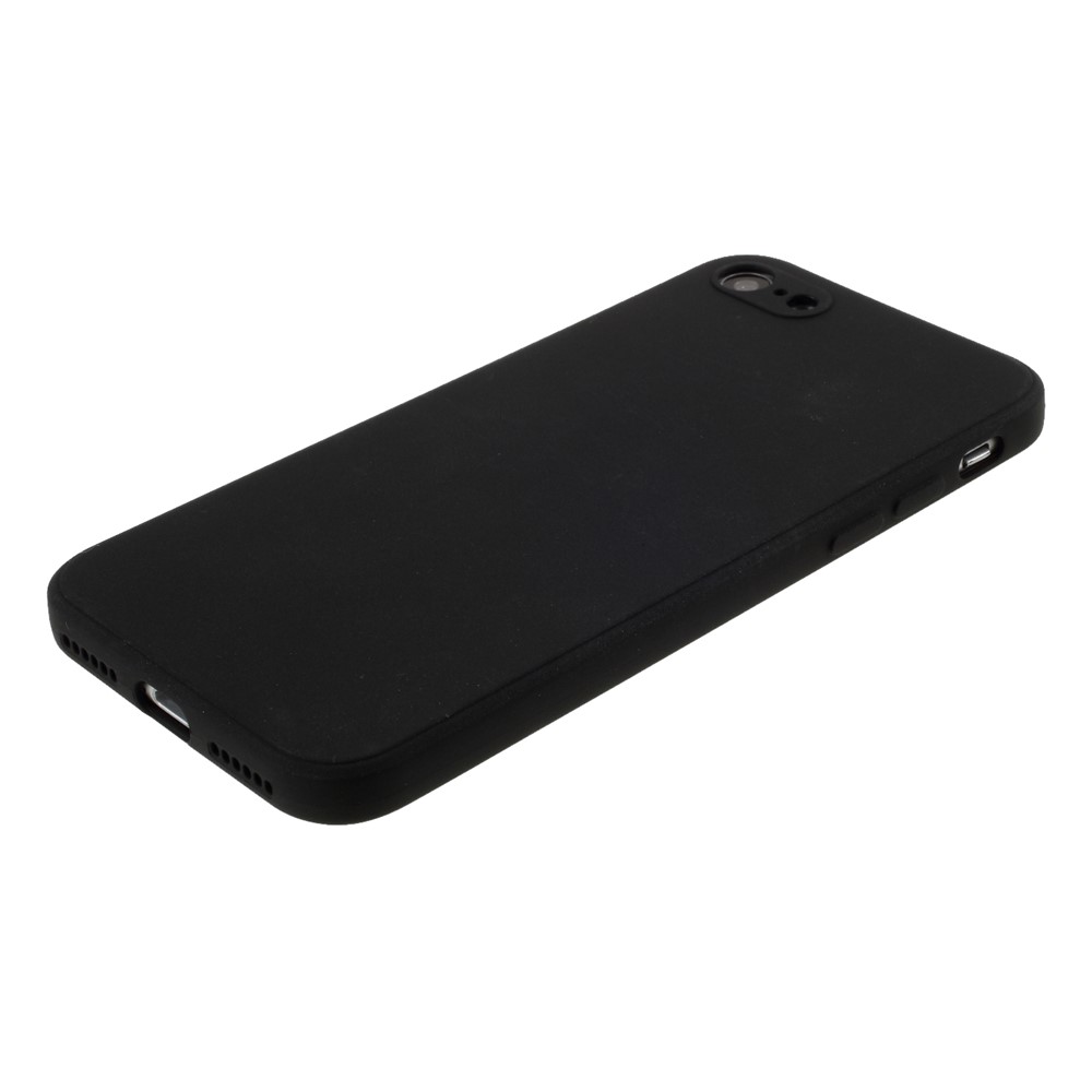 Pure Colour Matte Soft Silicone Phone Case for iPhone 7/8/SE (2nd Generation) - Black-4