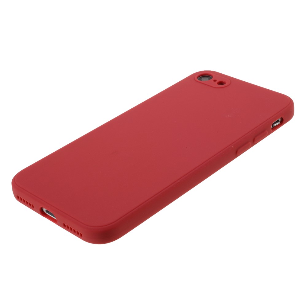 Pure Colour Matte Soft Silicone Phone Case for iPhone 7/8/SE (2nd Generation) - Red-4