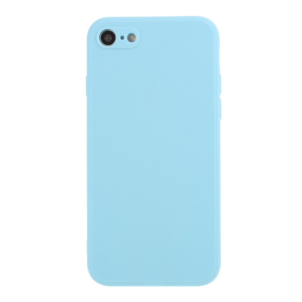 Pure Colour Matte Soft Silicone Phone Case for iPhone 7/8/SE (2nd Generation) - Baby Blue-1