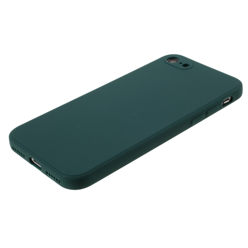 Pure Colour Matte Soft Silicone Phone Case for iPhone 7/8/SE (2nd Generation) - Dark Green-4