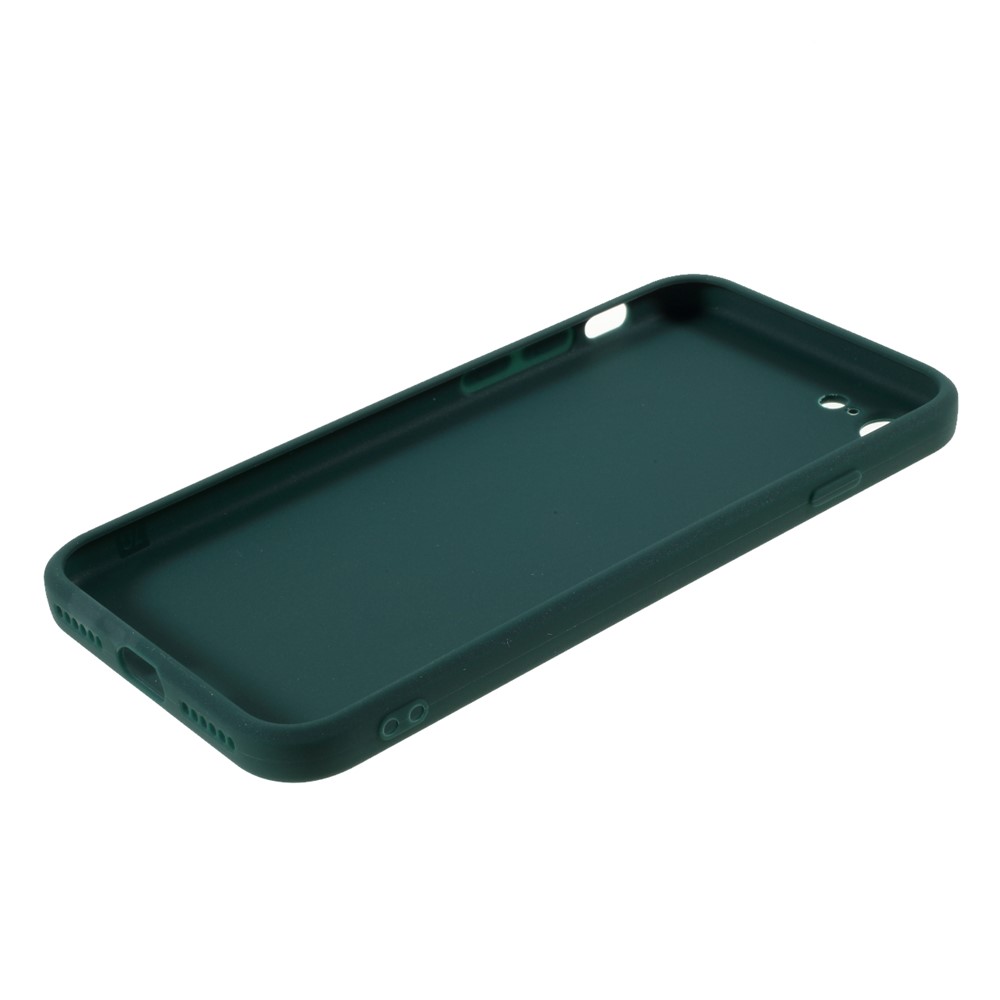 Pure Colour Matte Soft Silicone Phone Case for iPhone 7/8/SE (2nd Generation) - Dark Green-5