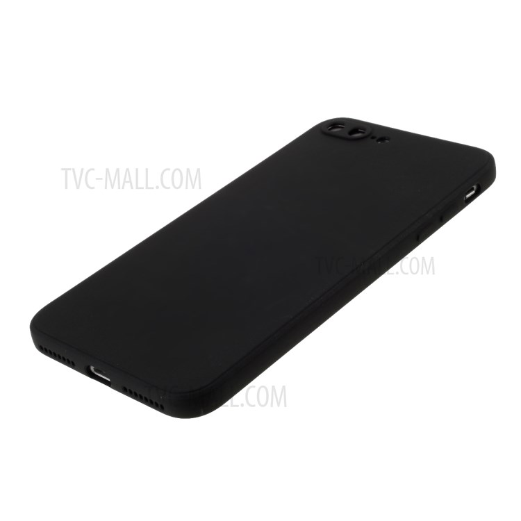 Pure Colour Matte Soft Silicone Cell Phone Case for iPhone 7 Plus/8 Plus 5.5 inch - Black-5