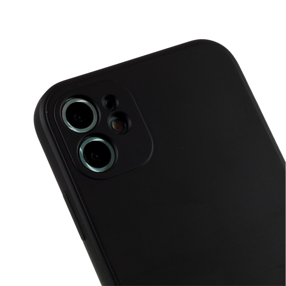 Pure Colour Matte Soft TPU Cover Phone Case for iPhone 11 6.1 inch - Black-4