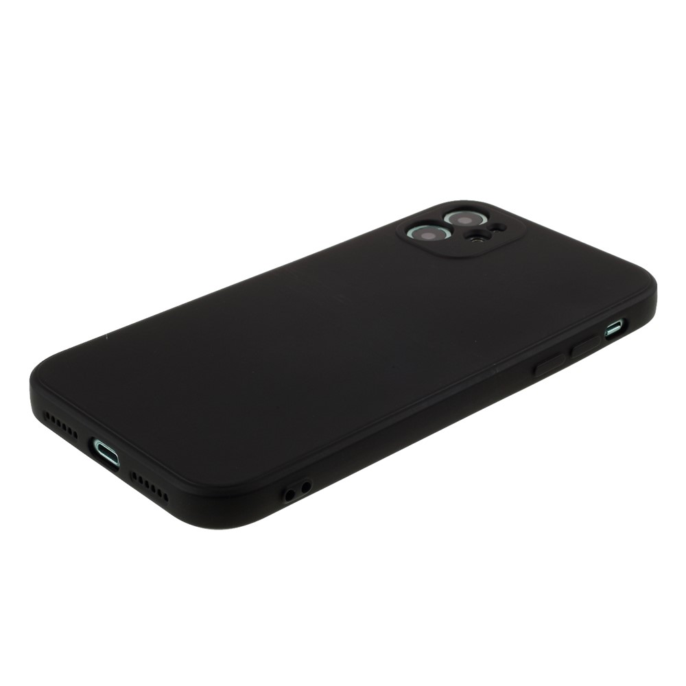 Pure Colour Matte Soft TPU Cover Phone Case for iPhone 11 6.1 inch - Black-5