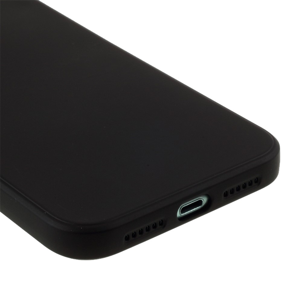 Pure Colour Matte Soft TPU Cover Phone Case for iPhone 11 6.1 inch - Black-6