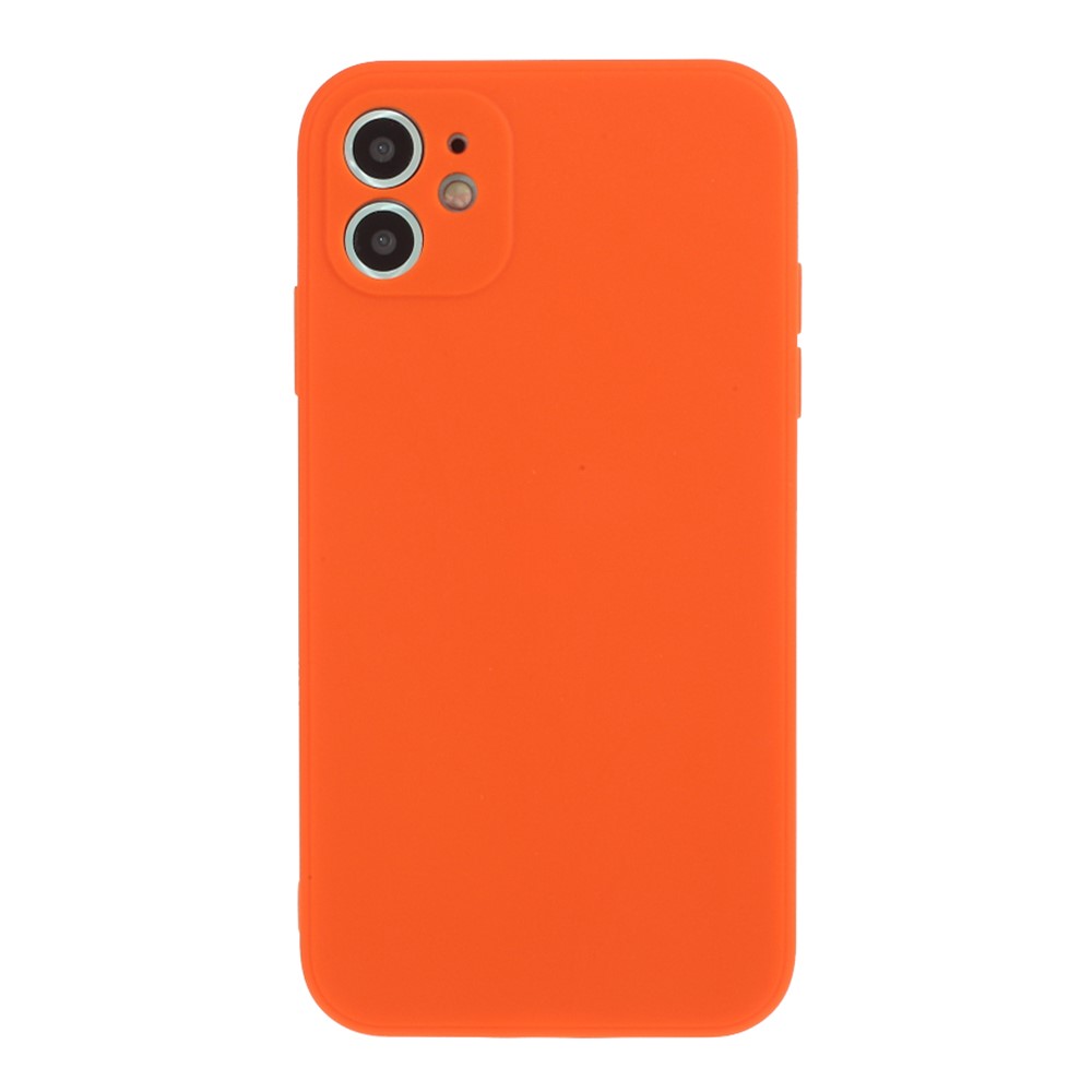 Pure Color Matte Soft TPU Cover Téléphone Pour Iphone 11 6,1 Pouces - Orange