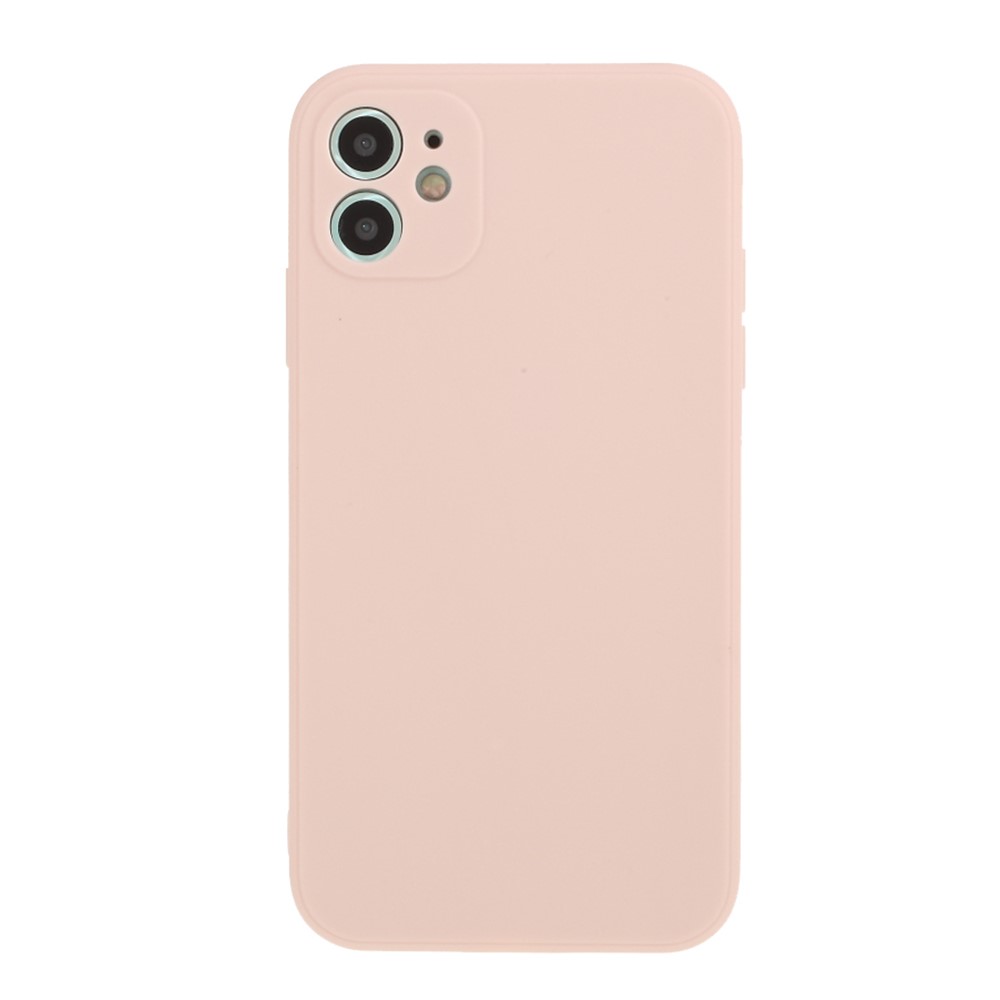 Pure Colour Matte Soft TPU Cover Phone Case for iPhone 11 6.1 inch - Pink-1