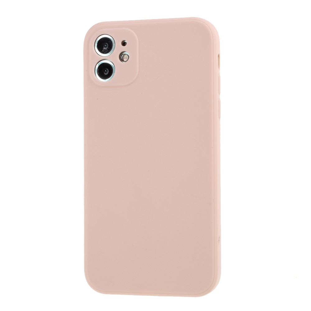 Pure Colour Matte Soft TPU Cover Phone Case for iPhone 11 6.1 inch - Pink-2