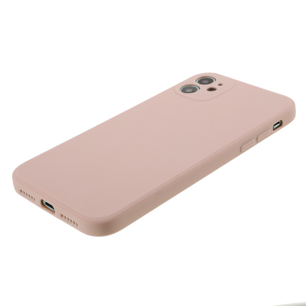 Pure Colour Matte Soft TPU Cover Phone Case for iPhone 11 6.1 inch - Pink-4