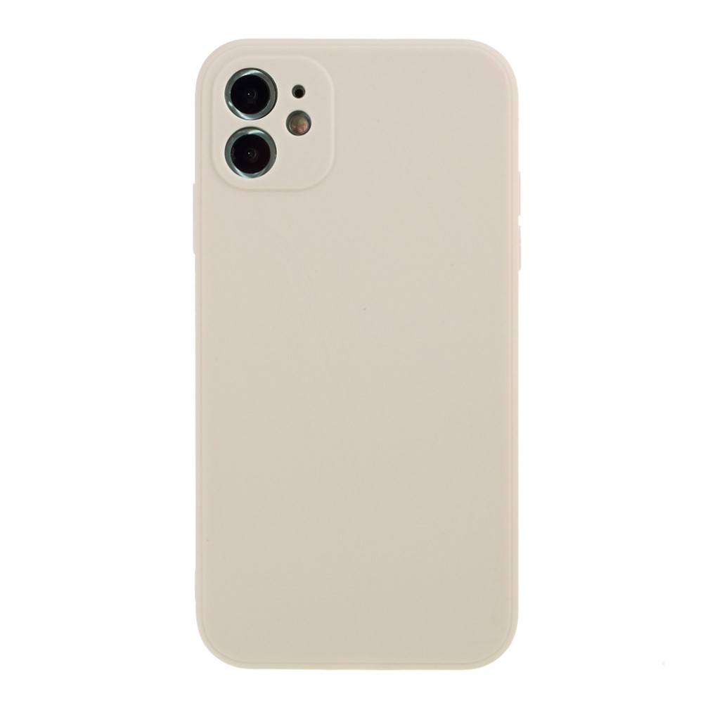 Pure Colour Matte Soft TPU Cover Phone Case for iPhone 11 6.1 inch - Beige-1