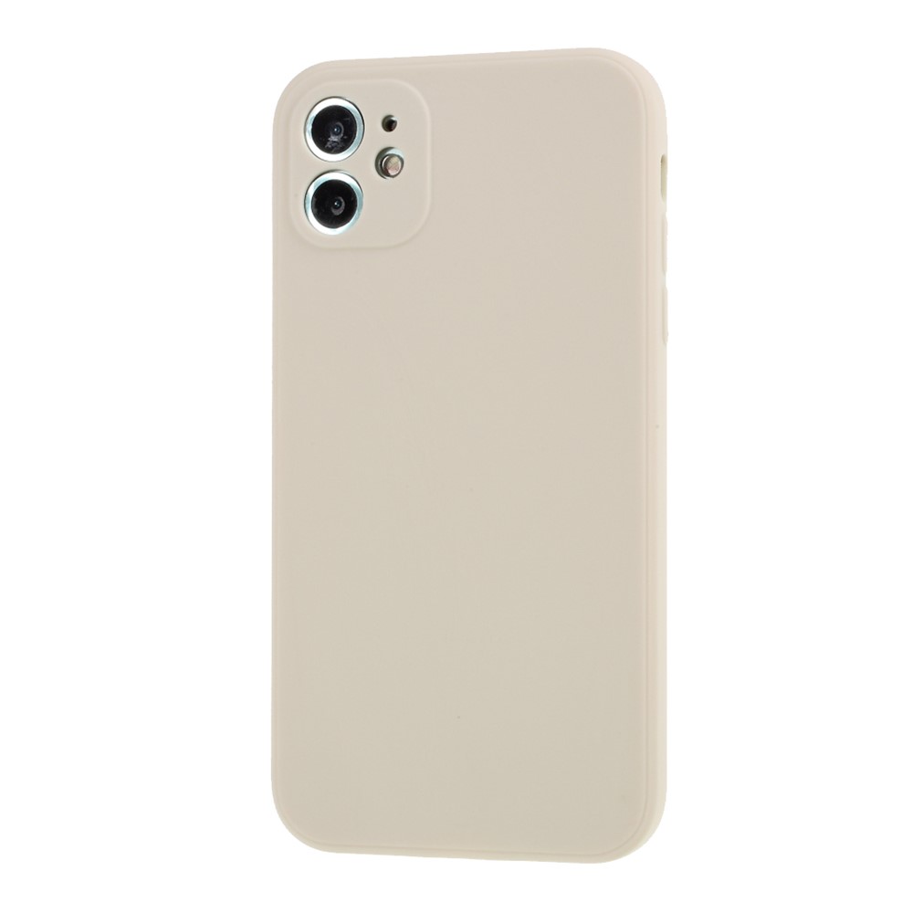 Pure Colour Matte Soft TPU Cover Phone Case for iPhone 11 6.1 inch - Beige-2