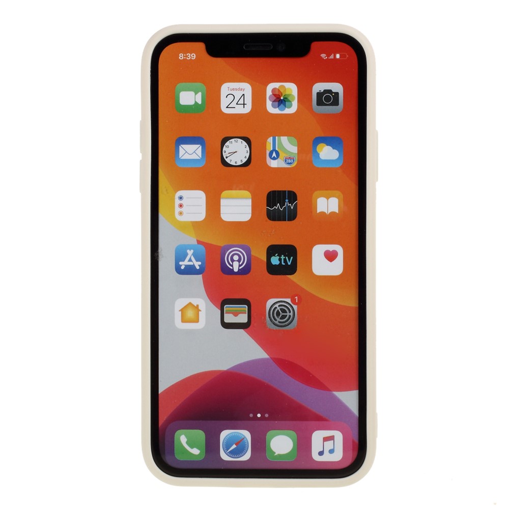 Pure Colour Matte Soft TPU Cover Phone Case for iPhone 11 6.1 inch - Beige-3