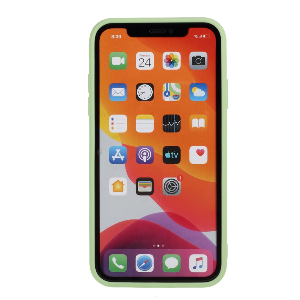 Pure Colour Matte Soft TPU Cover Phone Case for iPhone 11 6.1 inch - Light Green-3