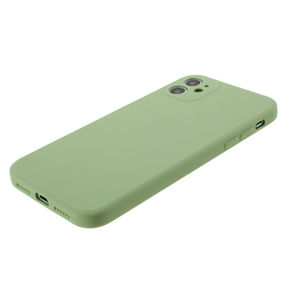 Pure Colour Matte Soft TPU Cover Phone Case for iPhone 11 6.1 inch - Light Green-4