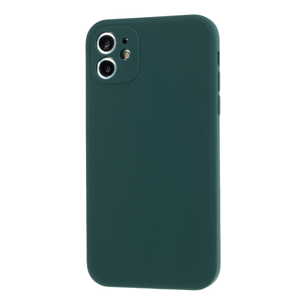 Pure Colour Matte Soft TPU Cover Phone Case for iPhone 11 6.1 inch - Dark Green-2