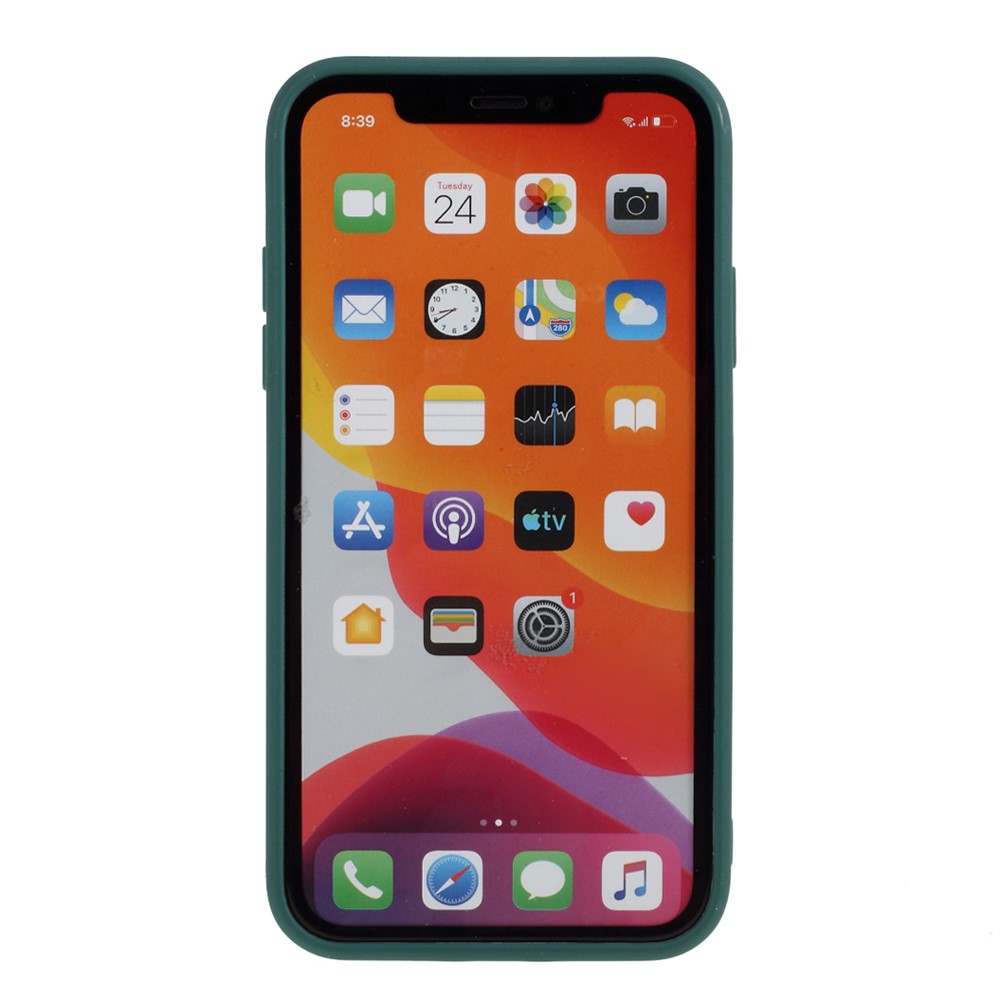 Pure Colour Matte Soft TPU Cover Phone Case for iPhone 11 6.1 inch - Dark Green-3