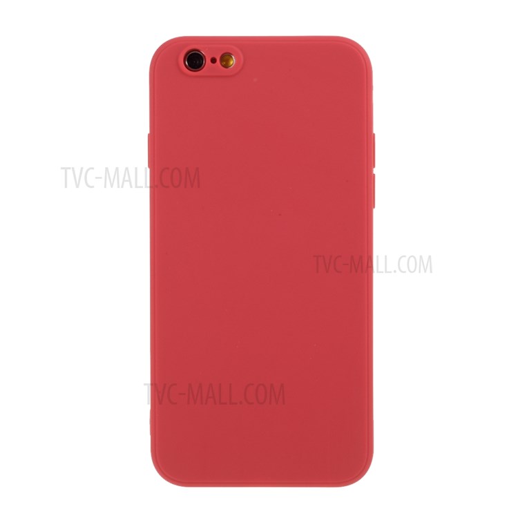 Matte Silicone Protector Case for iPhone 6s Plus/6 Plus 5.5-inch - Red-1