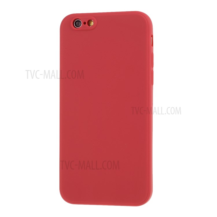 Matte Silicone Protector Case for iPhone 6s Plus/6 Plus 5.5-inch - Red-2