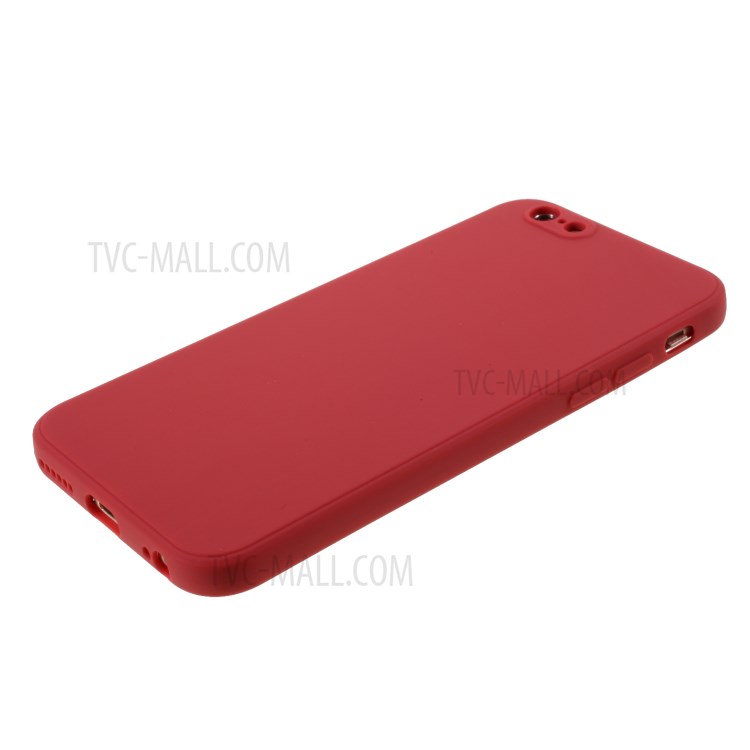 Matte Silicone Protector Case for iPhone 6s Plus/6 Plus 5.5-inch - Red-4