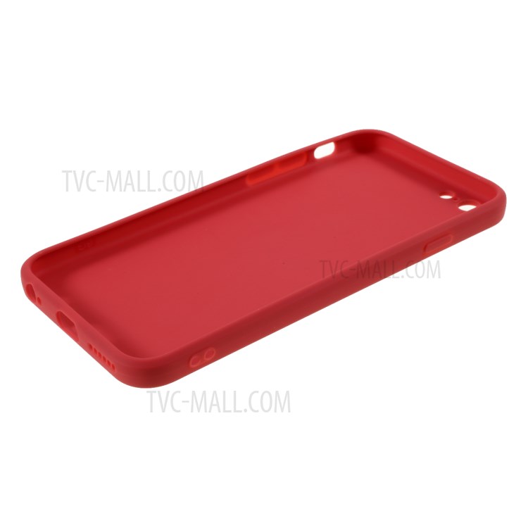 Matte Silicone Protector Case for iPhone 6s Plus/6 Plus 5.5-inch - Red-5
