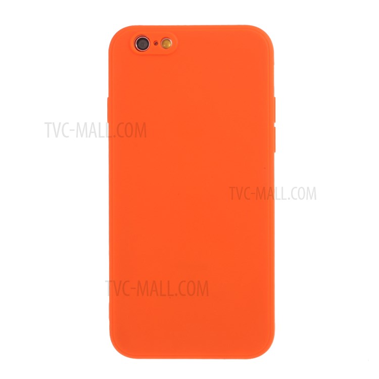 Caso Protetor de Silicone Fosco Para Iphone 6s Plus/6 Plus 5,5 Polegadas - Laranja