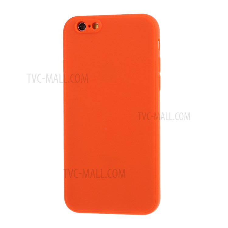 Caso Protetor de Silicone Fosco Para Iphone 6s Plus/6 Plus 5,5 Polegadas - Laranja