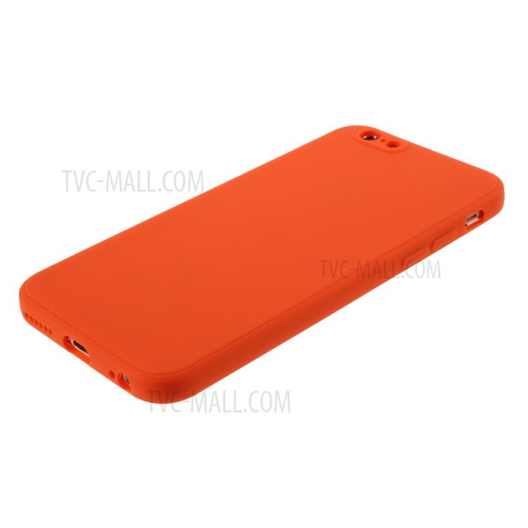 Caso Protetor de Silicone Fosco Para Iphone 6s Plus/6 Plus 5,5 Polegadas - Laranja