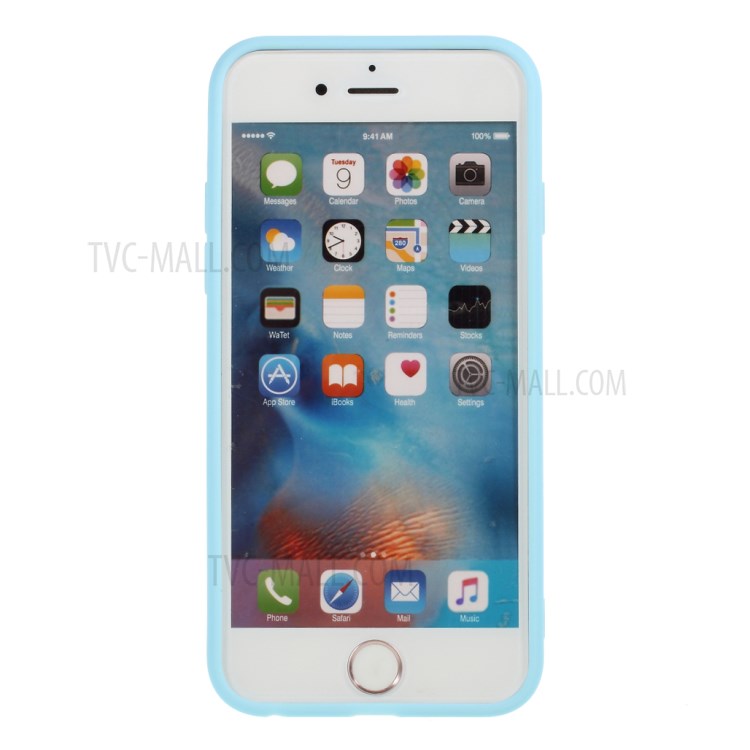 Matte Silicone Protector Case for iPhone 6s Plus/6 Plus 5.5-inch - Sky Blue-3