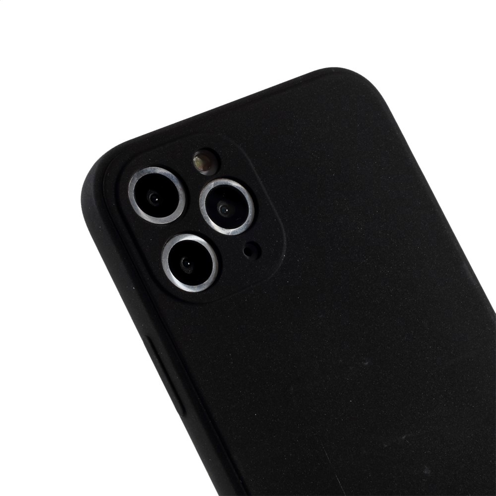 Matte Skin Soft Silicone Phone Case for iPhone 11 Pro 5.8-inch - Black-4