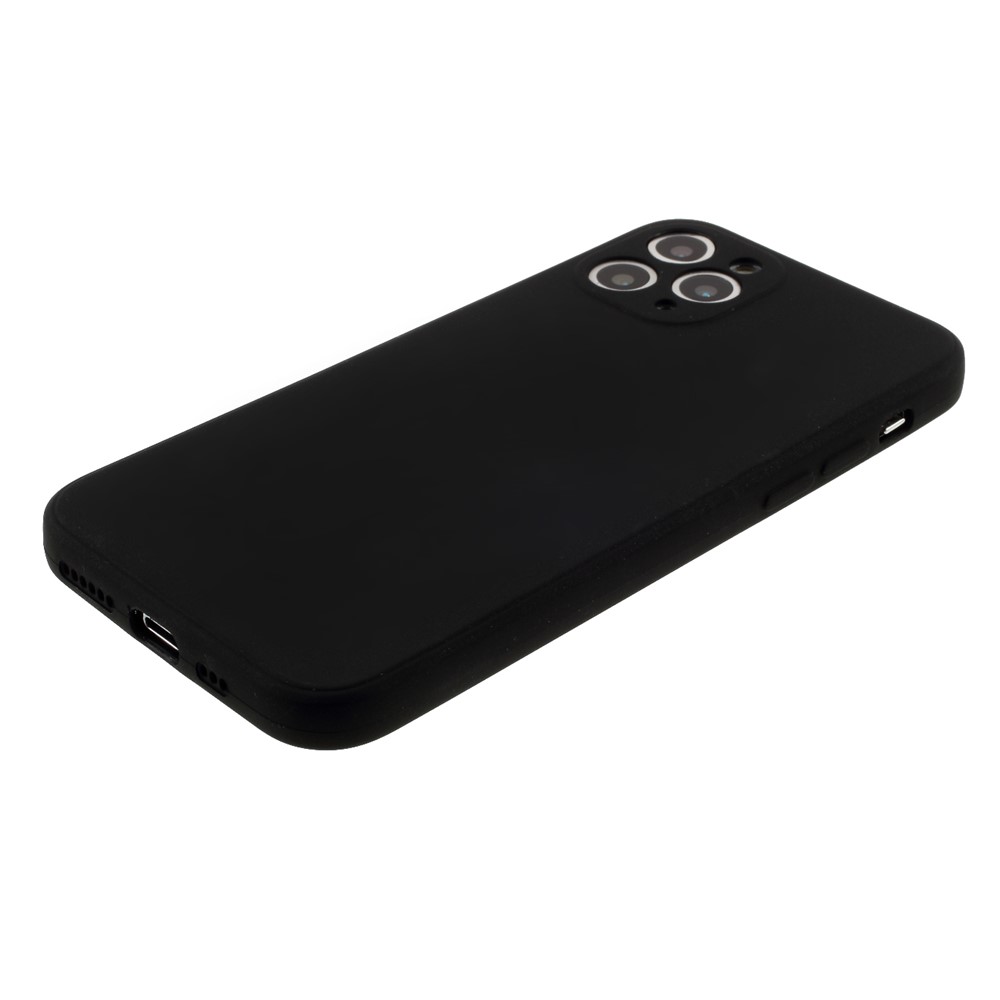 Matte Skin Soft Silicone Phone Case for iPhone 11 Pro 5.8-inch - Black-5