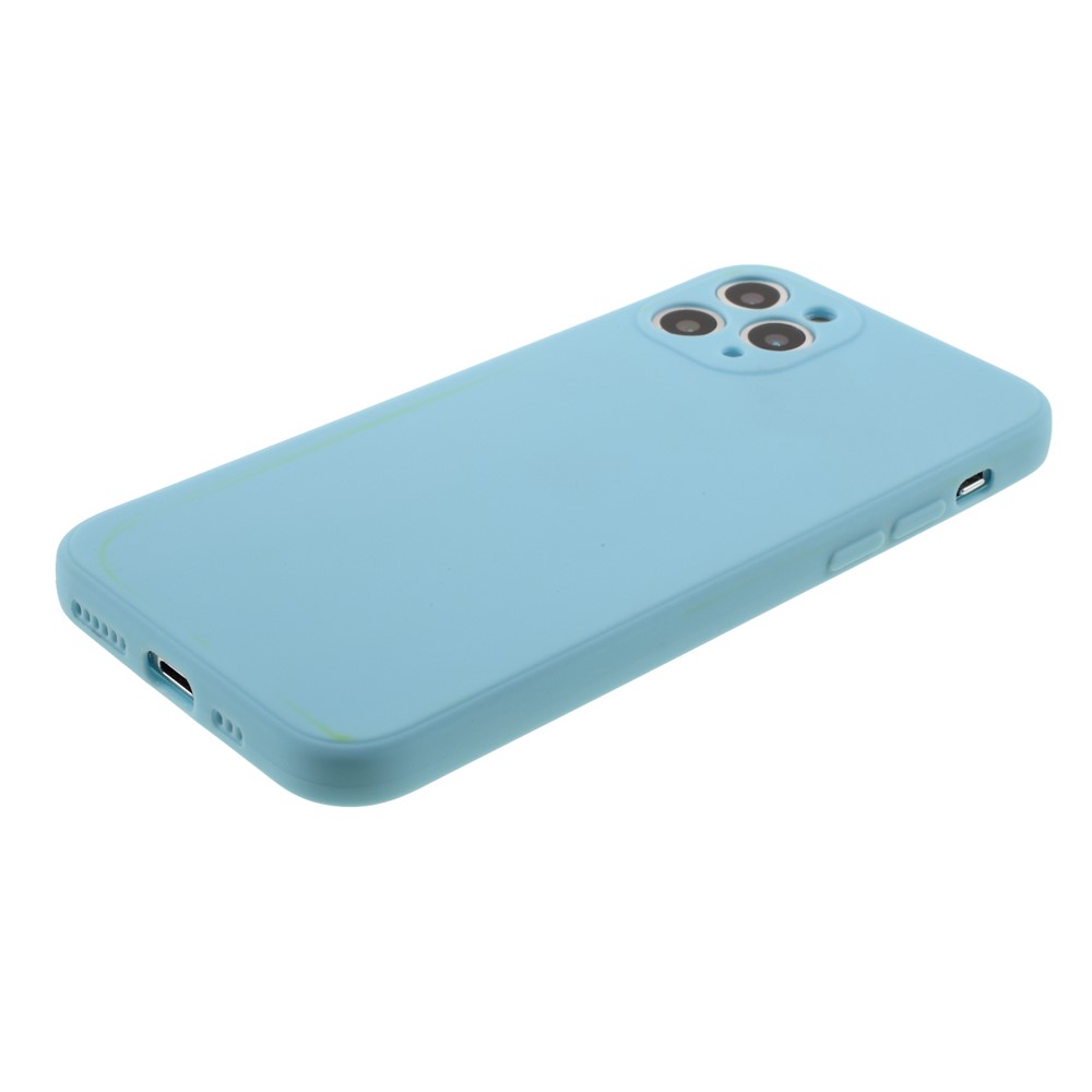 Matte Skin Soft Silicone Phone Case for iPhone 11 Pro 5.8-inch - Baby Blue-4
