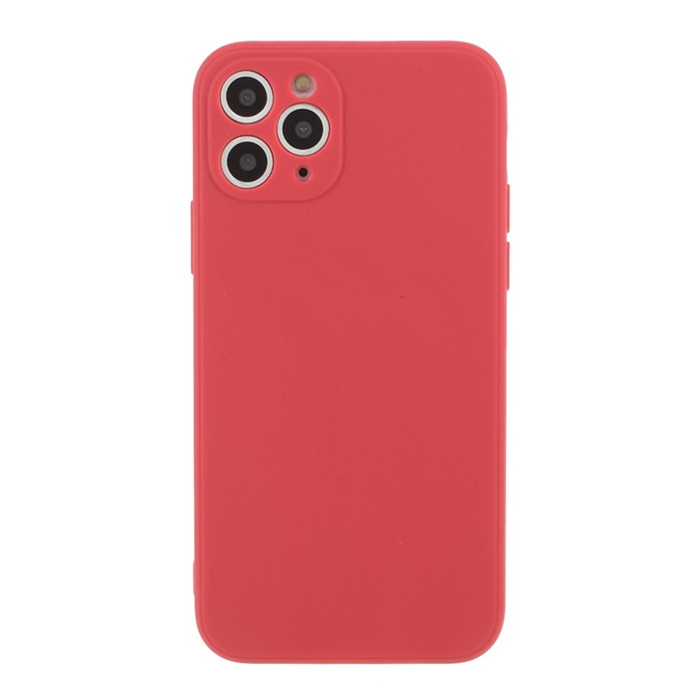 Matte Skin Soft Silicone Phone Case for iPhone 11 Pro 5.8-inch - Red-1