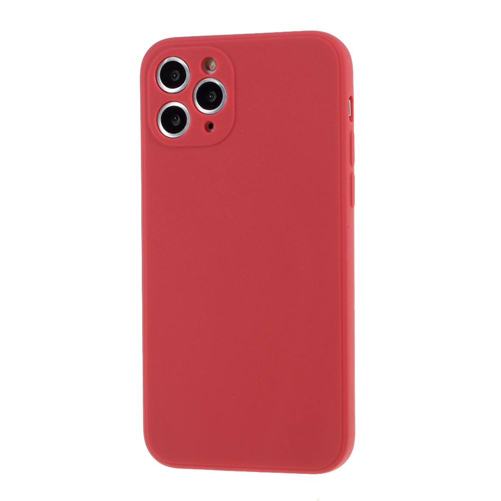 Matte Skin Soft Silicone Phone Case for iPhone 11 Pro 5.8-inch - Red-2
