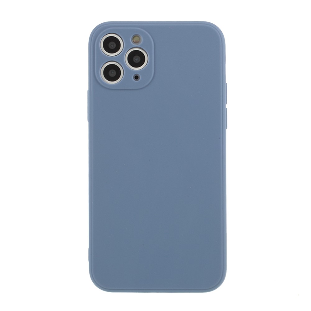 Matte Skin Soft Silicone Phone Case for iPhone 11 Pro 5.8-inch - Dark Blue-1