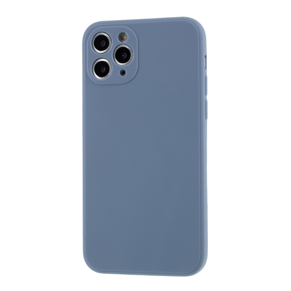 Capa de Telefone de Silicone Macia de Pele Fosca Para Iphone 11 Pro 5,8 Polegadas - Azul Escuro